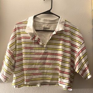 Urban Outfitter Collared Crop Top- Sz L